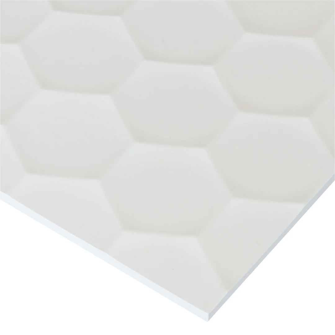 4D Hexagon 16X32 White Matte - Image 4