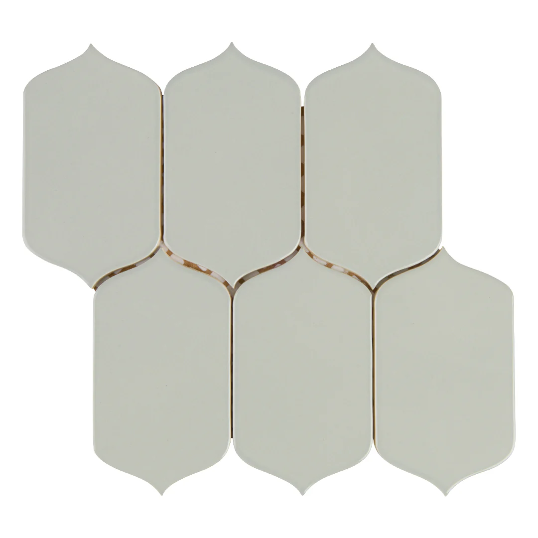 6th Avenue Arabesque Mosaic 10-1/8X10 French Clay Gloss - Image 2