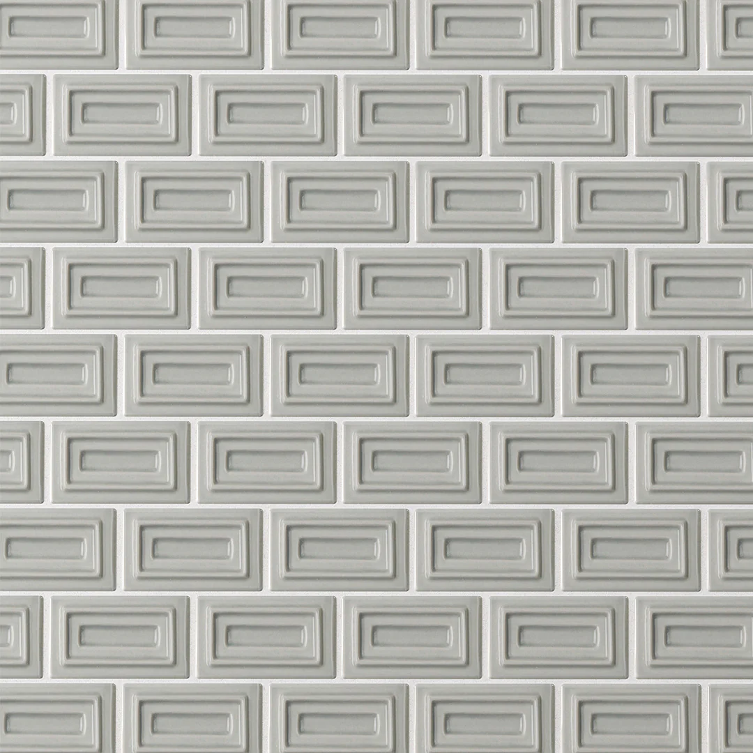 6th Avenue Rectangle Mosaic 10-1/2X11-1/4 French Clay Gloss