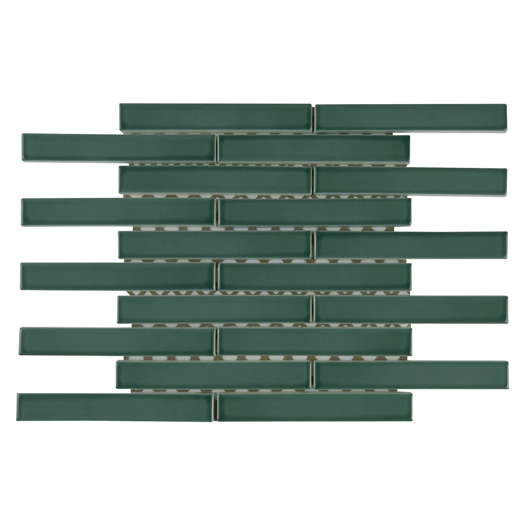 6th Avenue Mosaic 9-7/8X12 Jade Green Gloss - Image 2