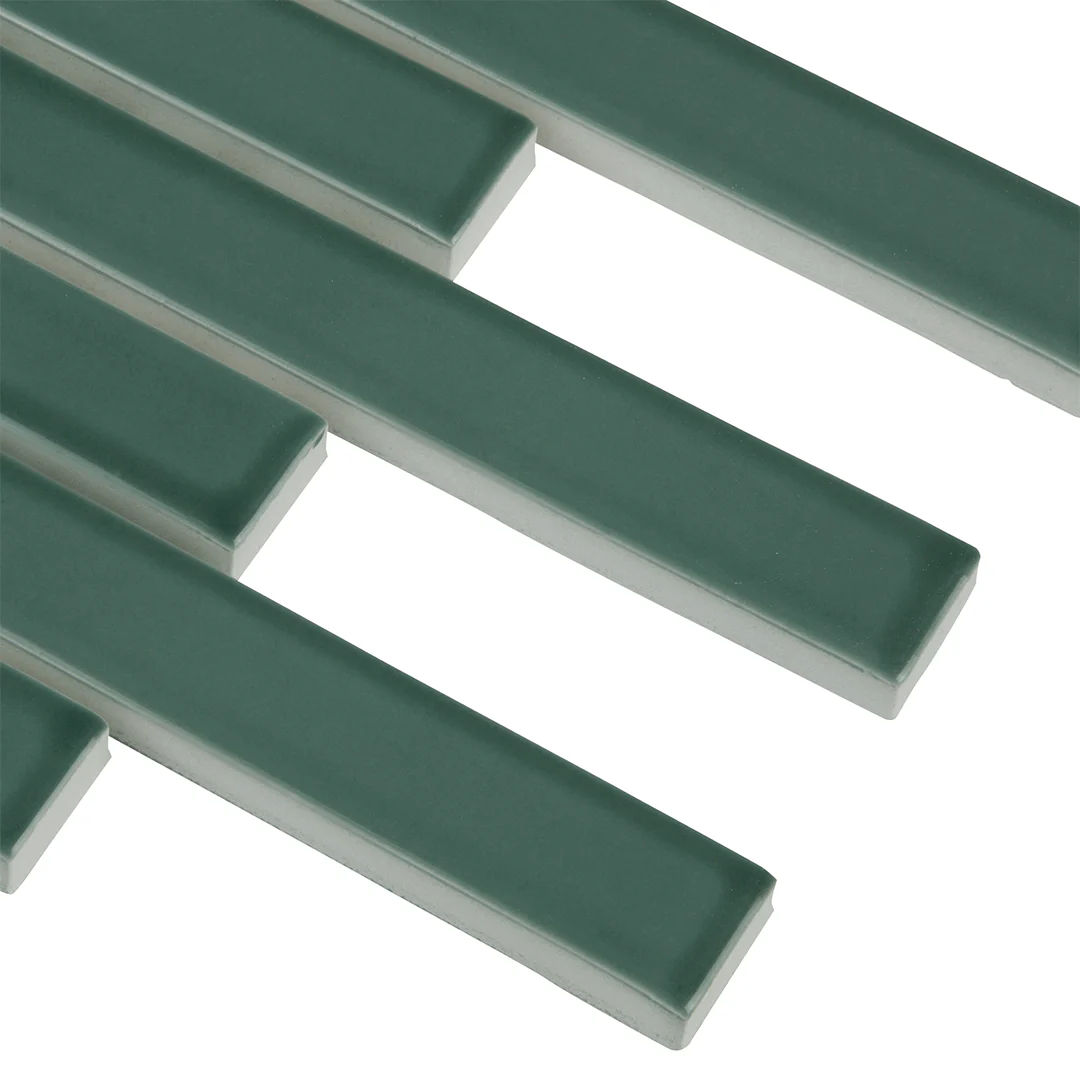 6th Avenue Mosaic 9-7/8X12 Jade Green Gloss - Image 3