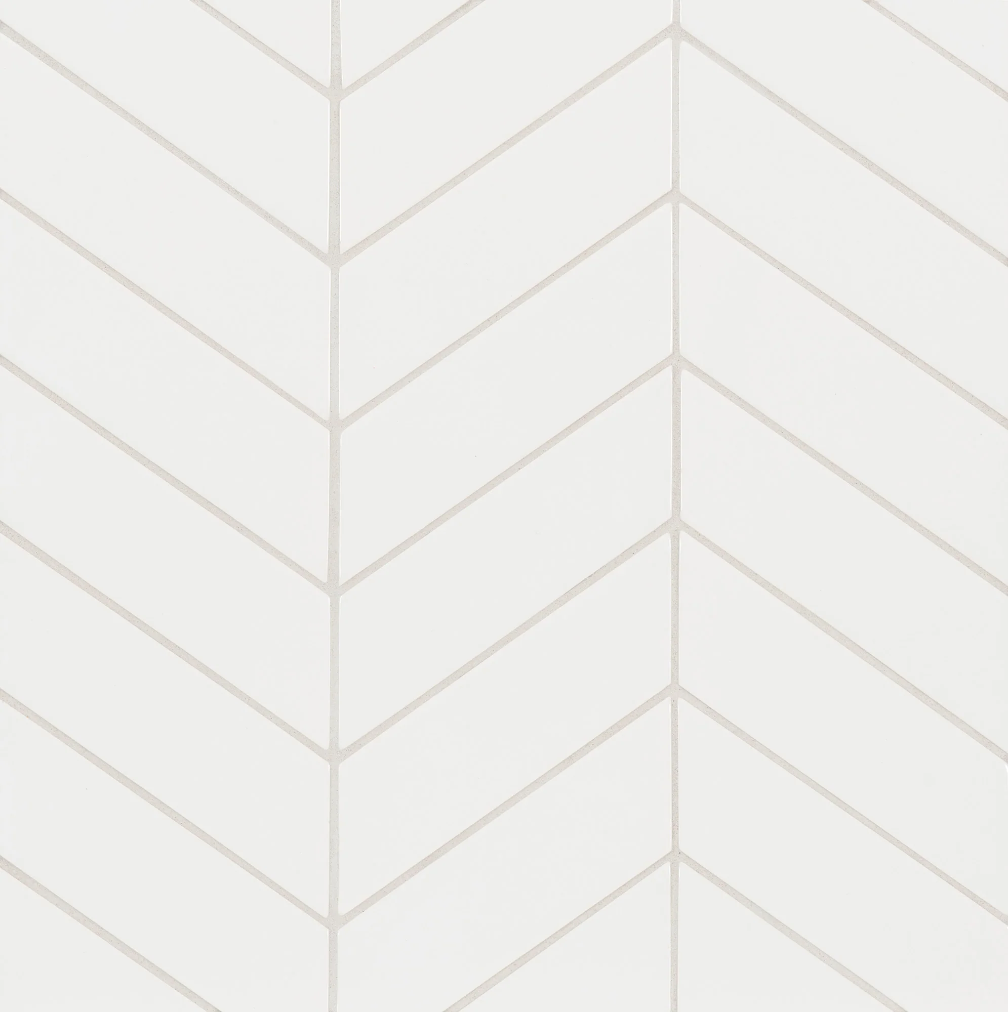 6th Avenue Chevron Mosaic 10-3/8X10 White Gloss