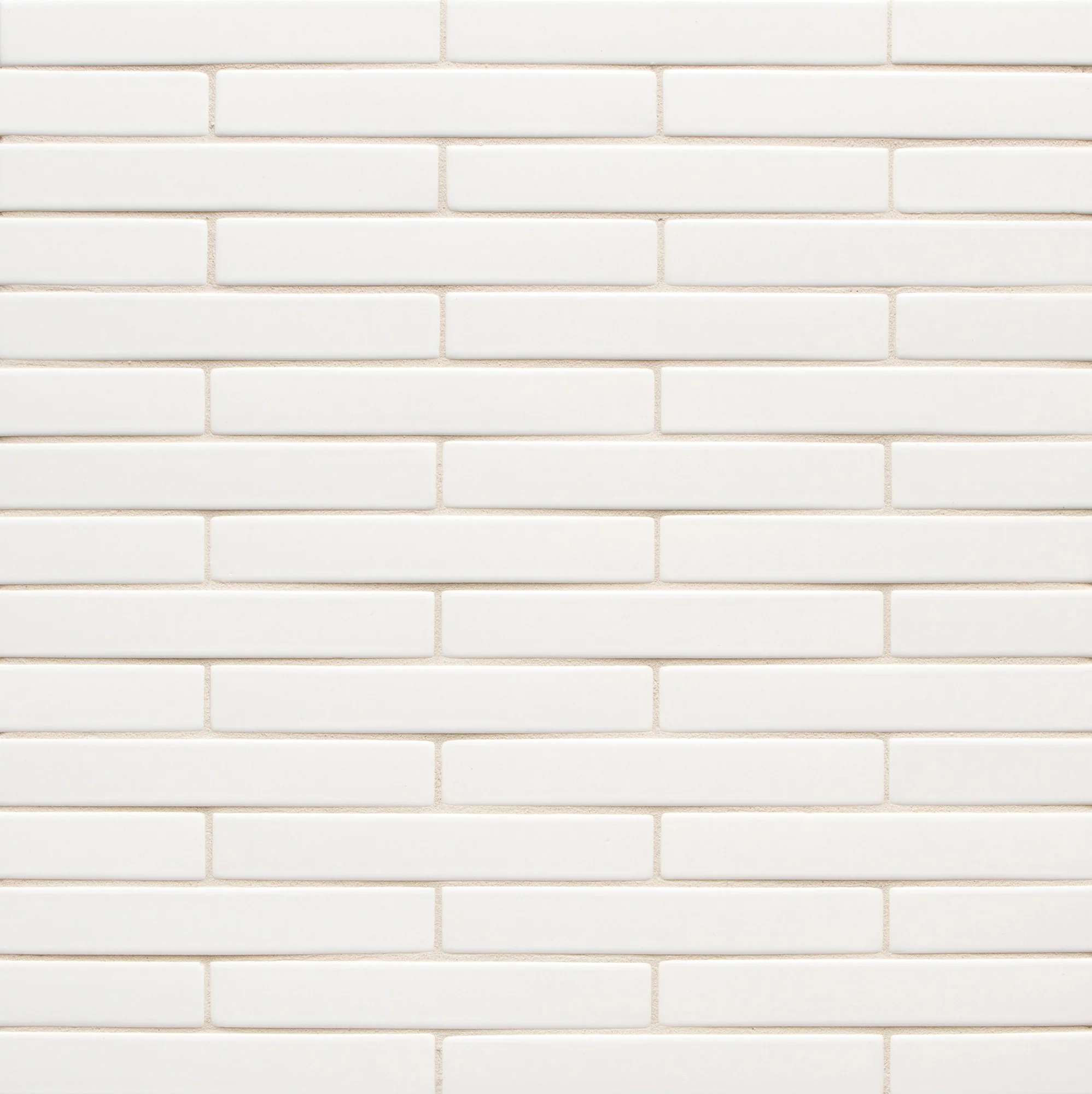 6th Avenue Rectangle Mosaic 9-7/8X12 White Gloss