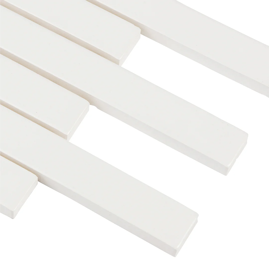 6th Avenue Rectangle Mosaic 9-7/8X12 White Gloss - Image 3