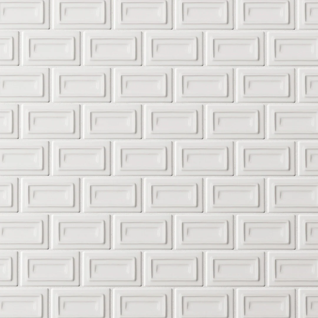6th Avenue Rectangle Mosaic 10-1/2X11-1/4 White Matte
