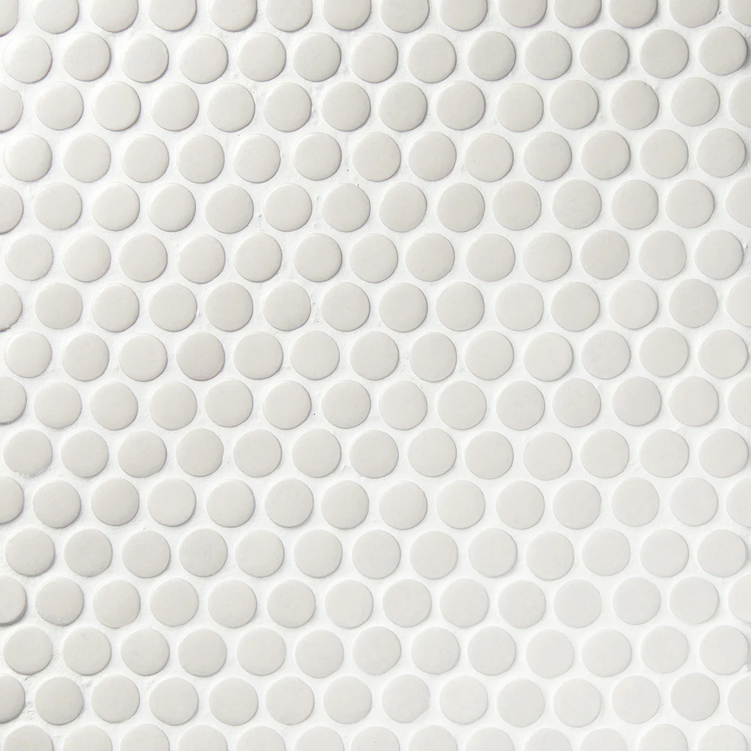 6th Avenue Circle Mosaic 12X12 White Matte