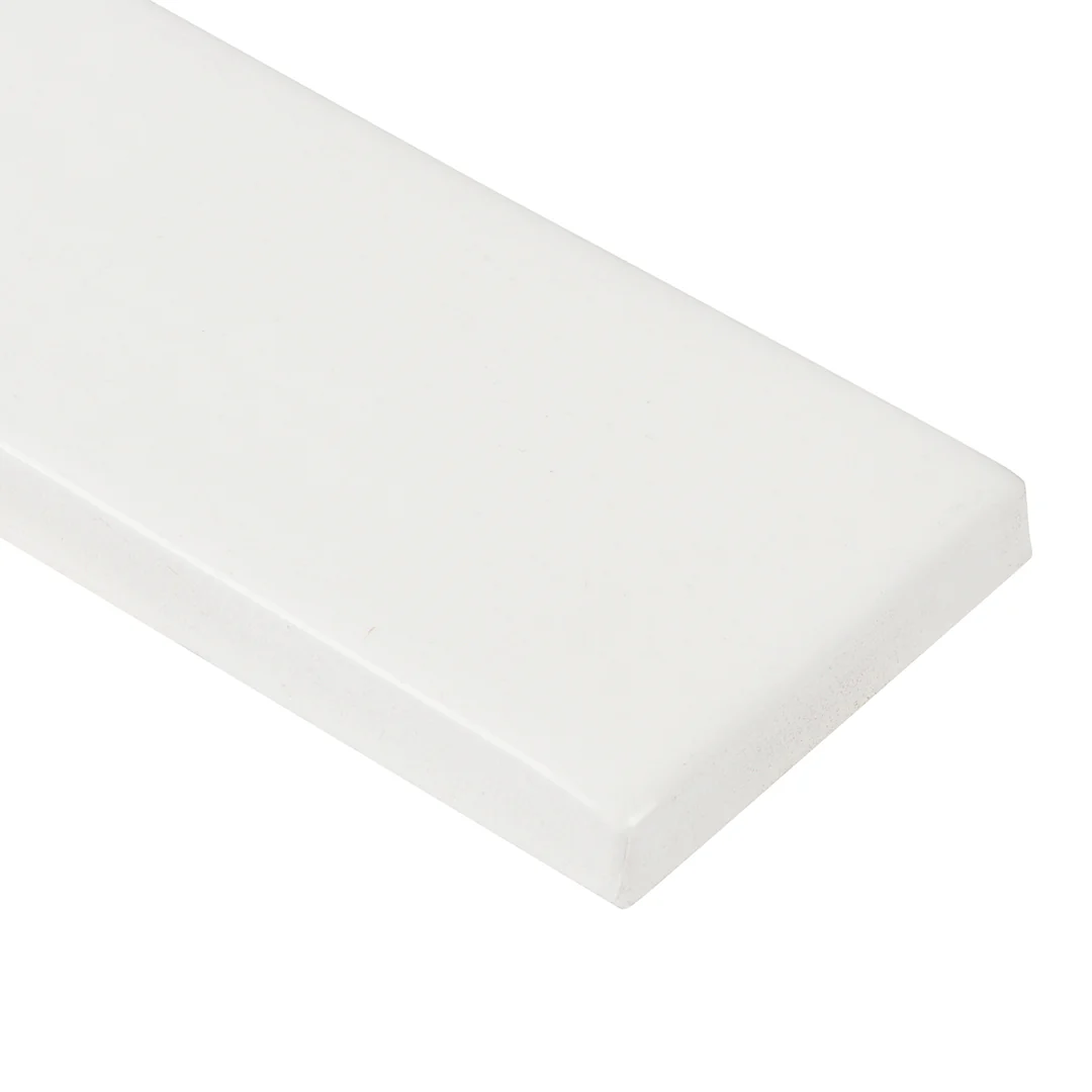 6th Avenue Rectangle 2X6 White Matte - Image 3