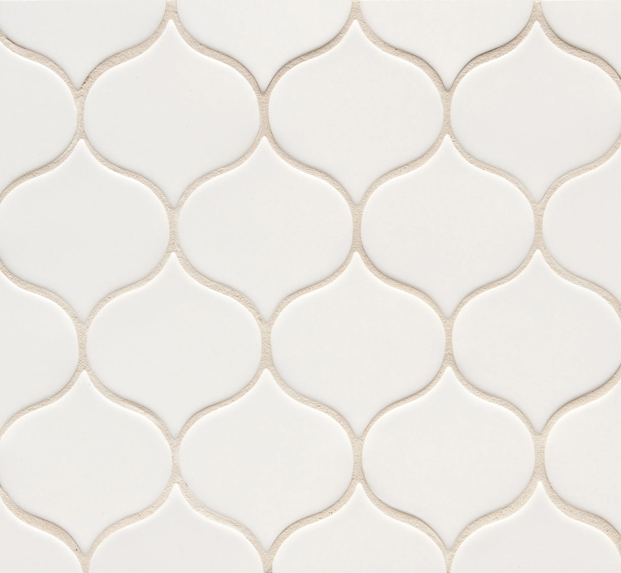 6th Avenue Arabesque Mosaic 7-3/4X12-3/4 White Matte