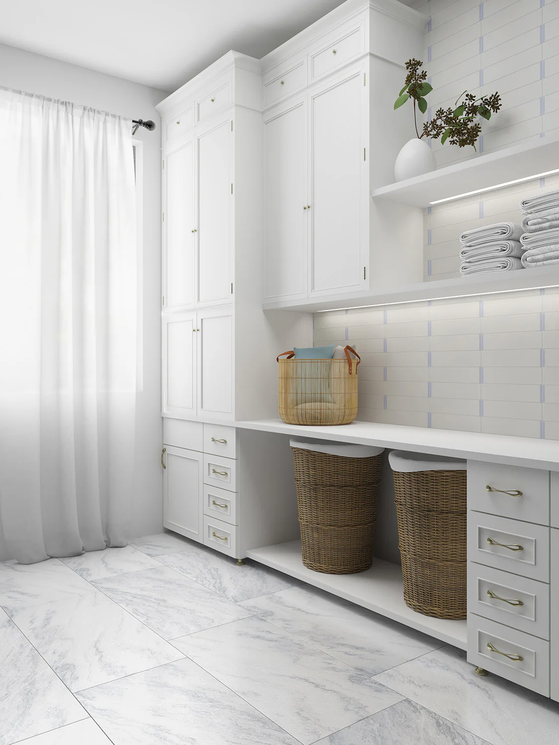 Accent Bleu 3X12 Thassos Polished - Image 2
