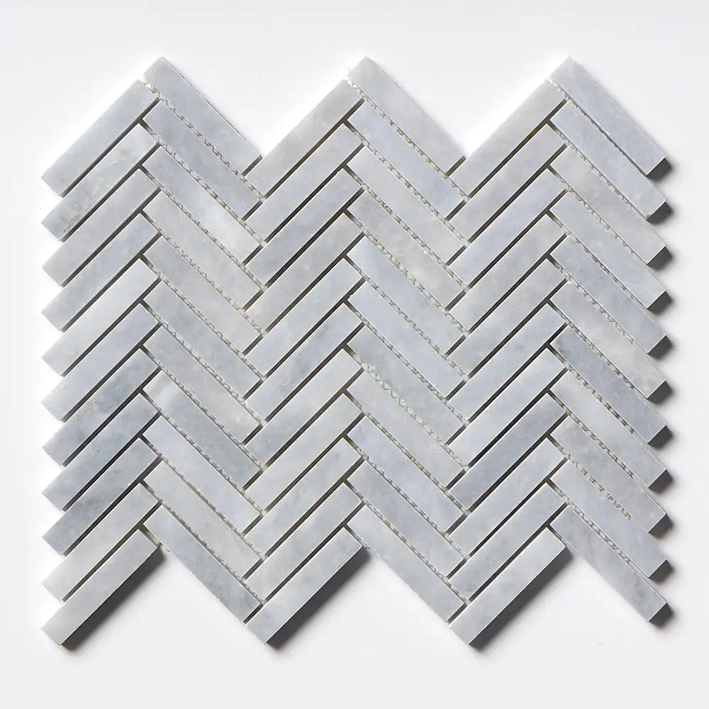 Allure Light 5/8X3 Herringbone Mosaic 12-1/8X13-3/8 Allure Honed - Image 3