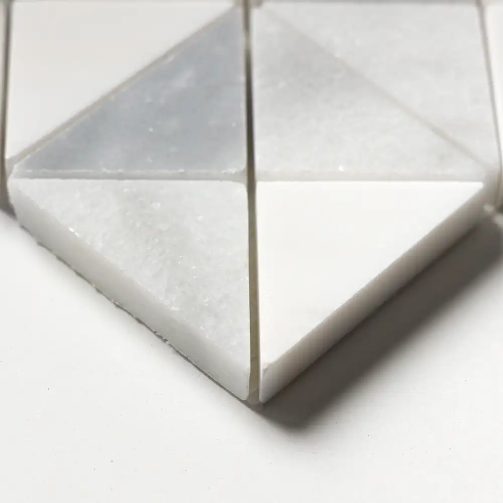 Allure Light Devon Mosaic 12.5X12.5 Snow White Allure Glacier Multi Finish - Image 4