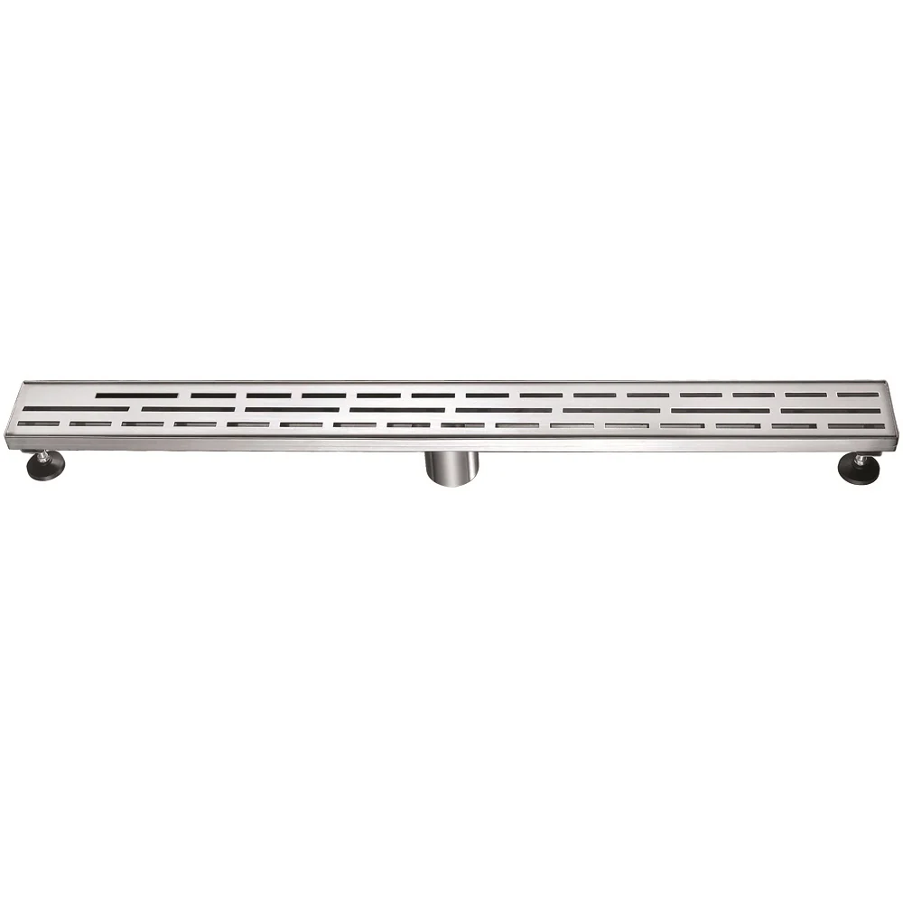 Amazon River Linear Drain 14 Gauge Polish Satin 32"Lx3-1/8"W LAN320304