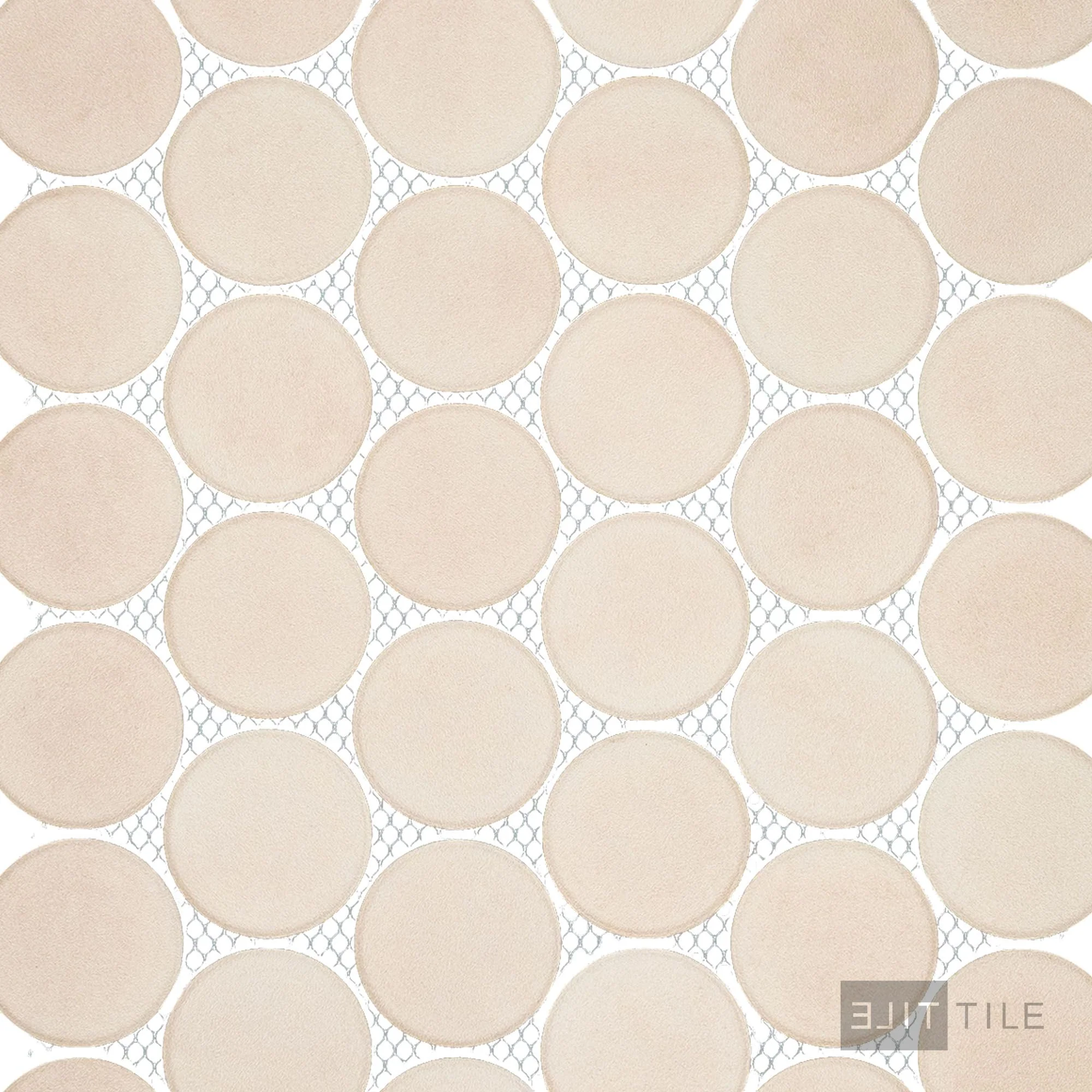 Amuri 2" Round Mosaic 12X12 Avorio Matte