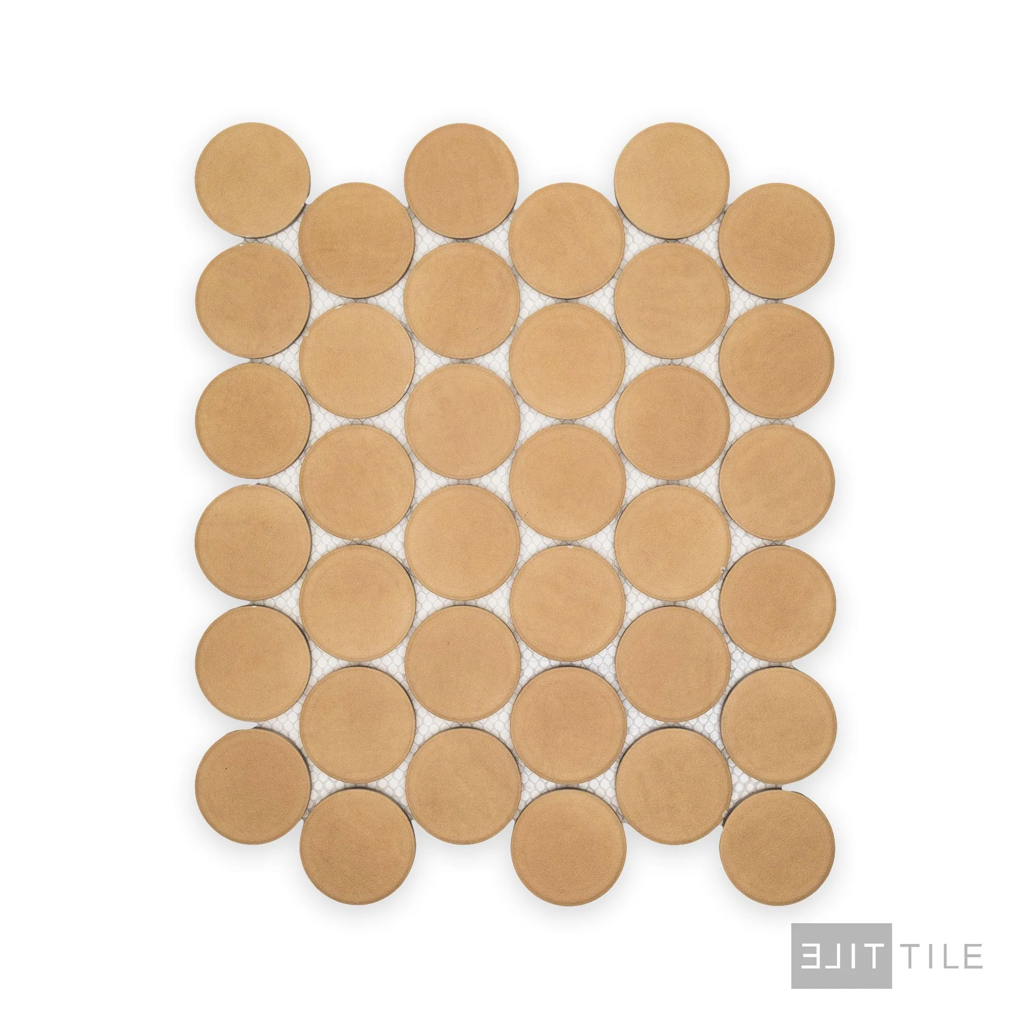 Amuri 2" Round Mosaic 12X12 Biscotto Matte - Image 2