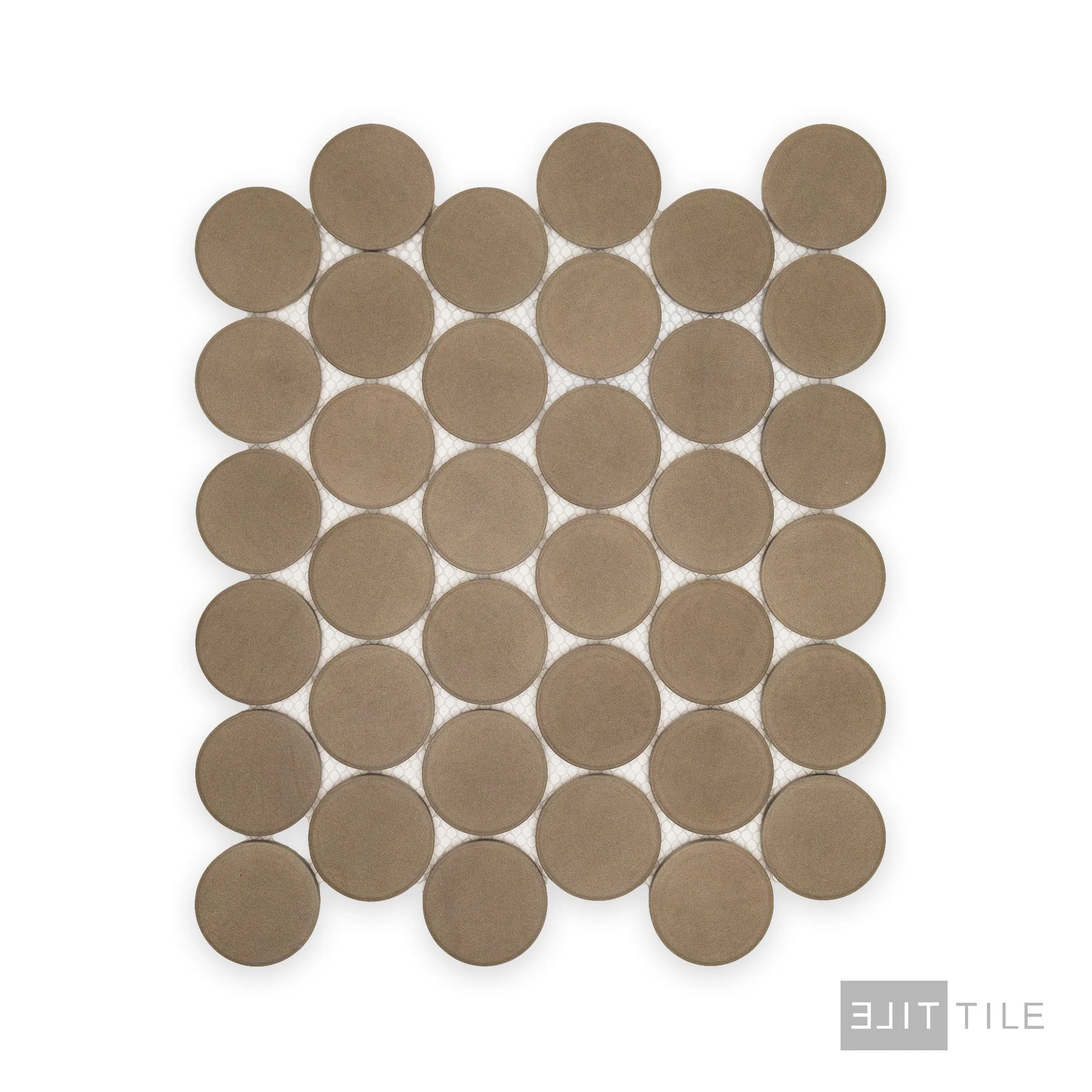 Amuri 2" Round Mosaic 12X12 Grigio Matte - Image 2