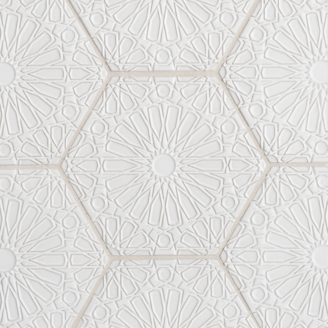 Andalucia Fez Deco 8-3/4X10 Blanco Matte