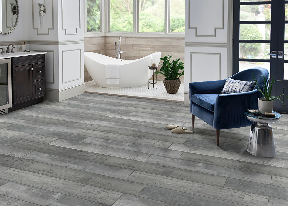 Andover Vinyl Luxury Plank 7X48 Kingsdown Gray Low Gloss - Image 2
