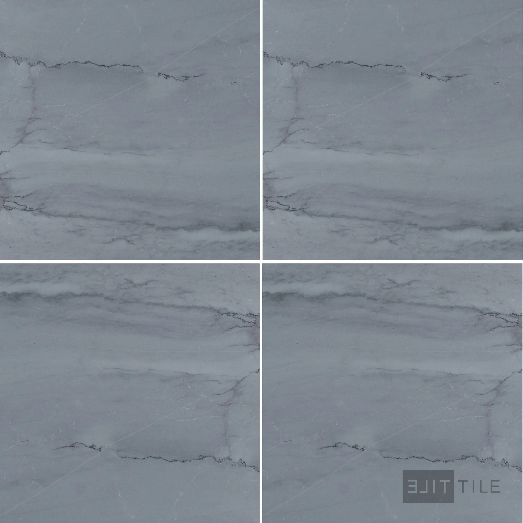 Bardiglio Imperiale Bluish Grey 12X12 Honed Marble