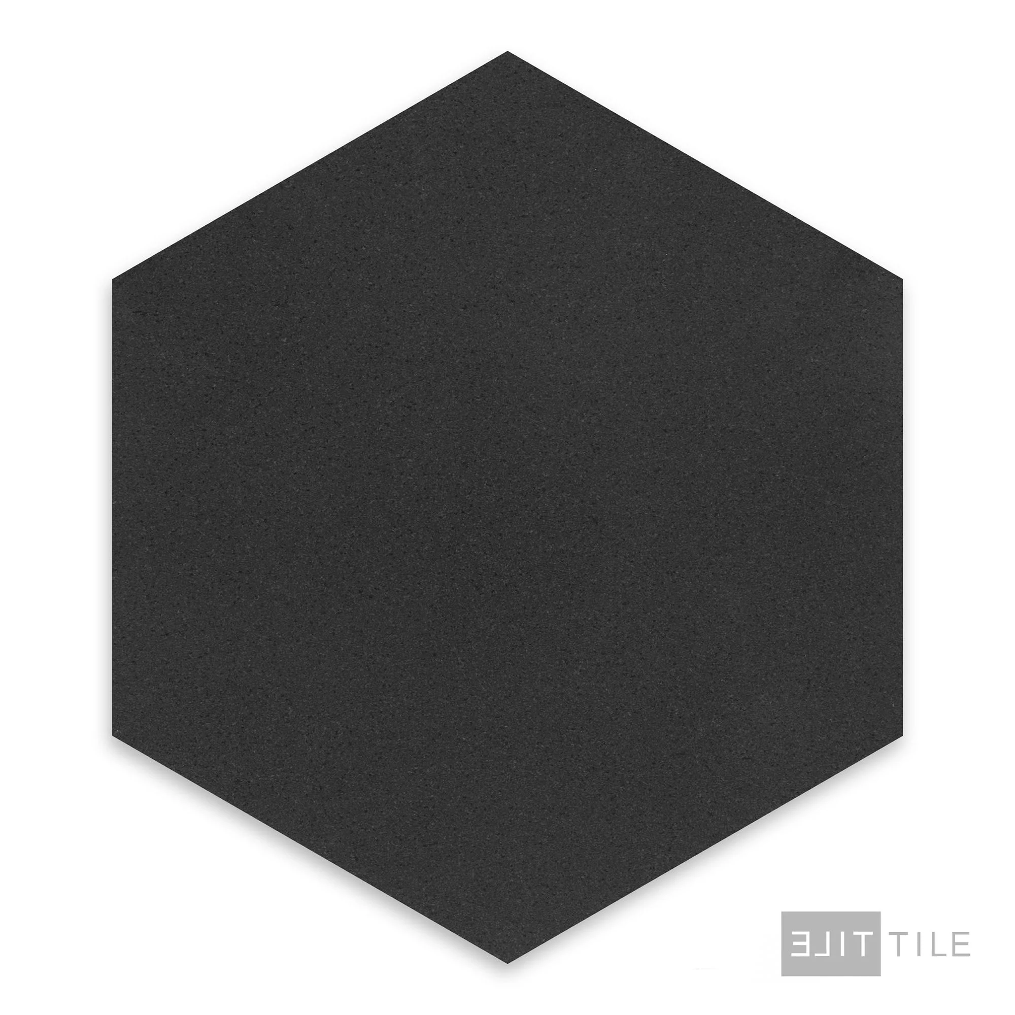 Basalt Black 10" Hexagon Honed - Image 3