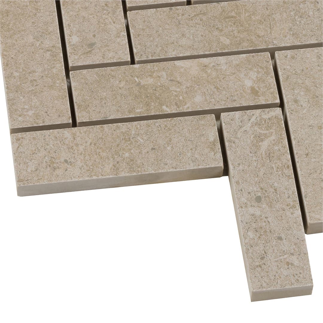 Bera&Beren Herringbone Mosaic 13.1063X13.55 Greige Natural - Image 3