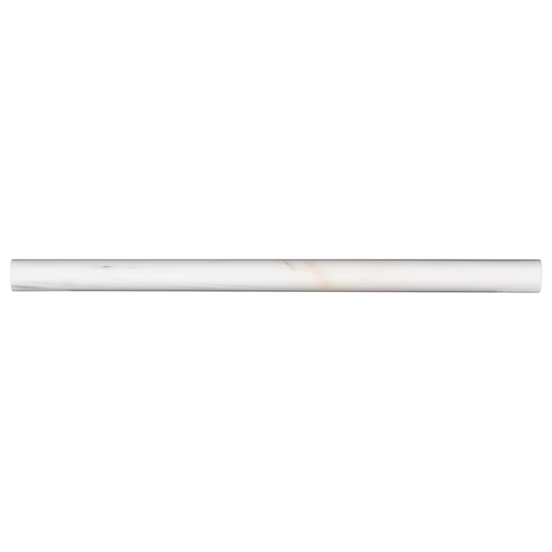 Bianco Dolomite Marble Pencil 3/4X3/4 Polished
