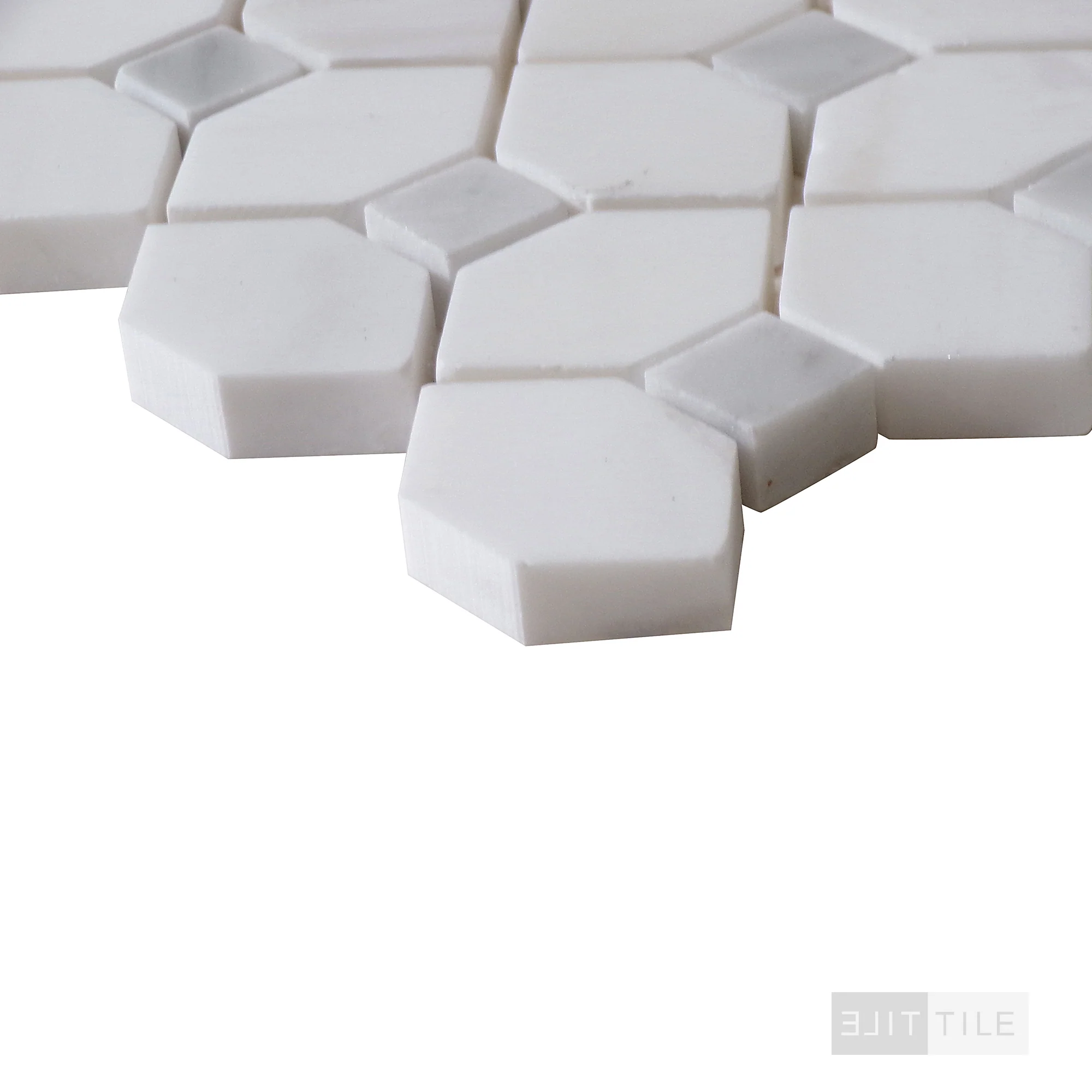 Bianco Dolomite Mosaics Dotty Marble Mosaic Misc. 0 Polished - Image 4