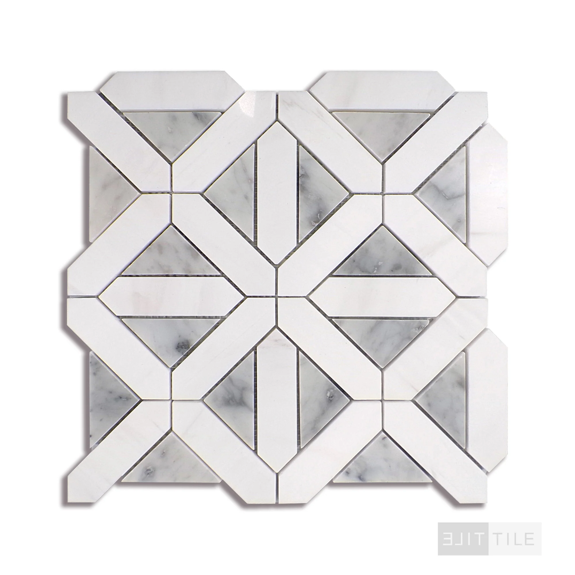 Bianco Dolomite Mosaics Geometrica Marble Mosaic Misc. 0 Polished - Image 3