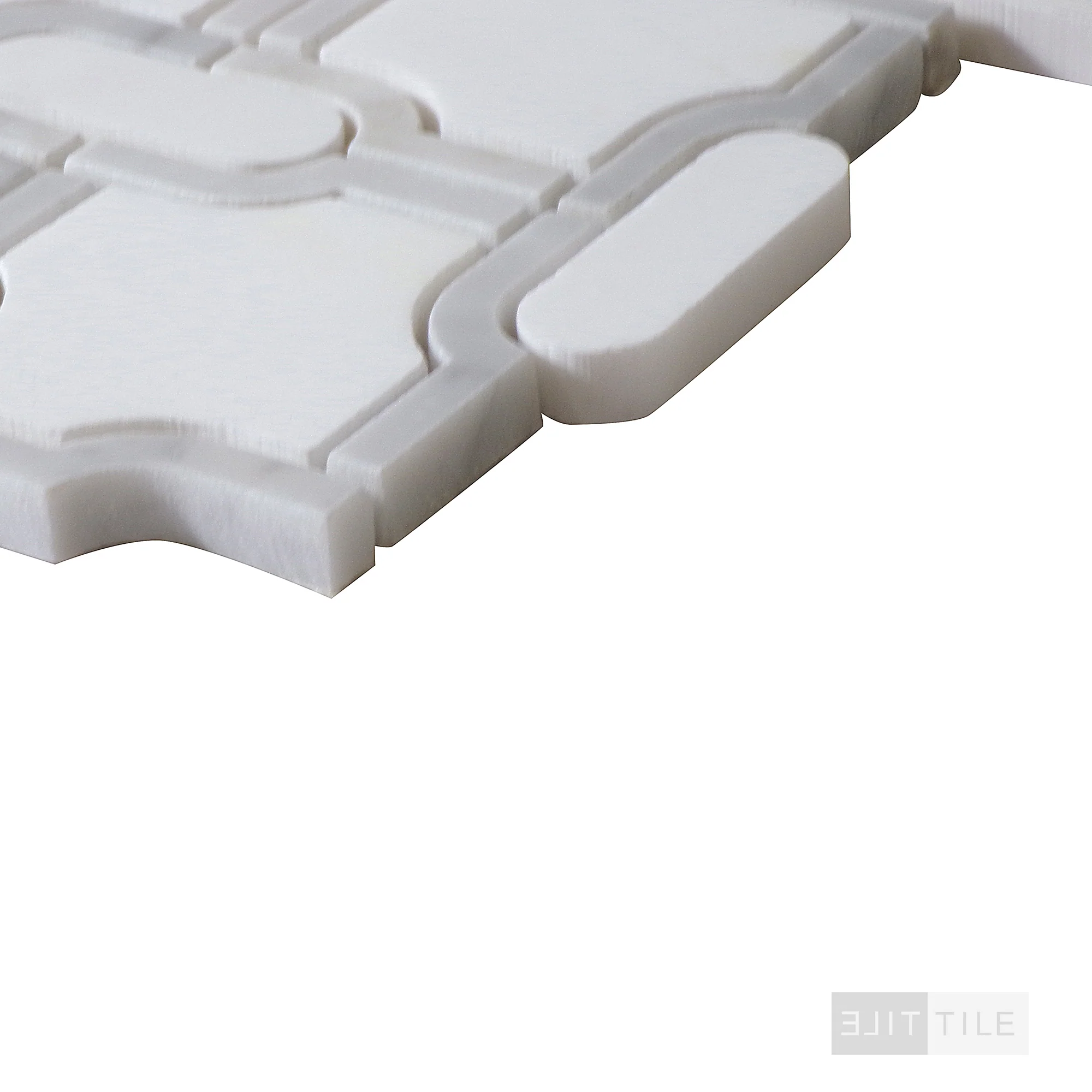 Bianco Dolomite Mosaics Gridwork Marble Mosaic Pattern 0 Polished - Image 4