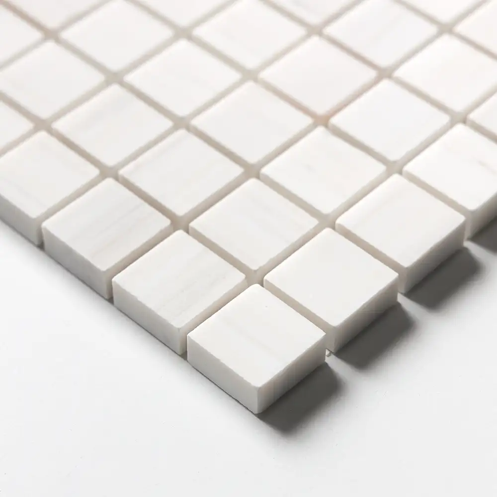 Bianco Dolomiti 1X1 Square Mosaic 12X12 Bianco Dolomiti Honed - Image 3