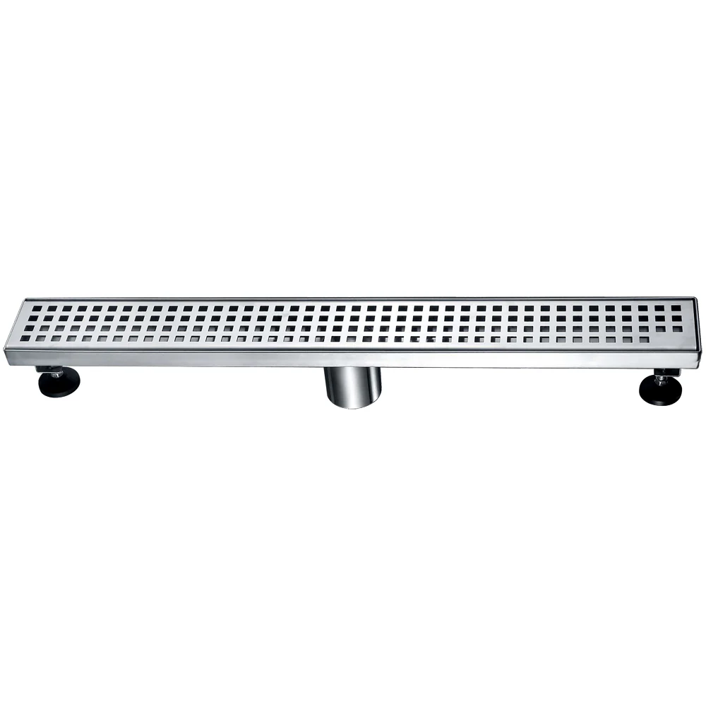 Brisbane River Linear Drain 14 Gauge Polish Satin 24"Lx3-1/8"W LBE240304