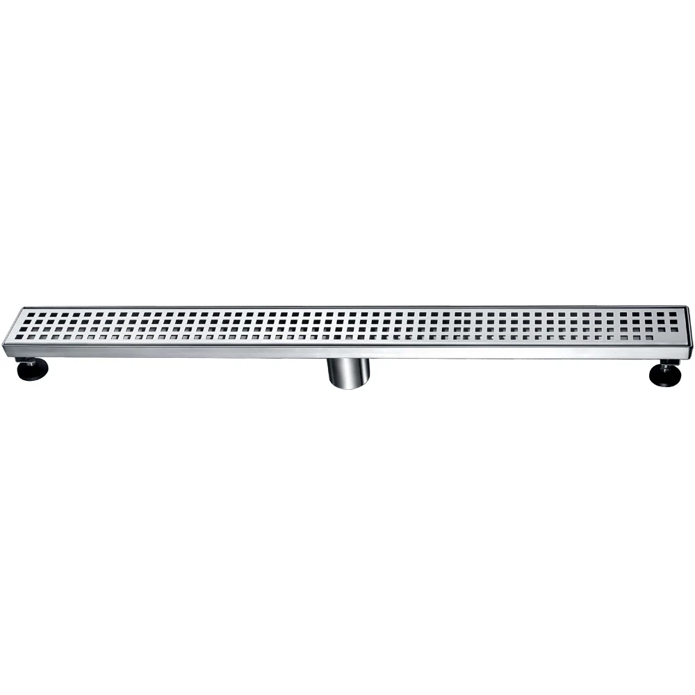 Brisbane River Linear Drain 14 Gauge Polish Satin 32"Lx3-1/8"W LBE320304