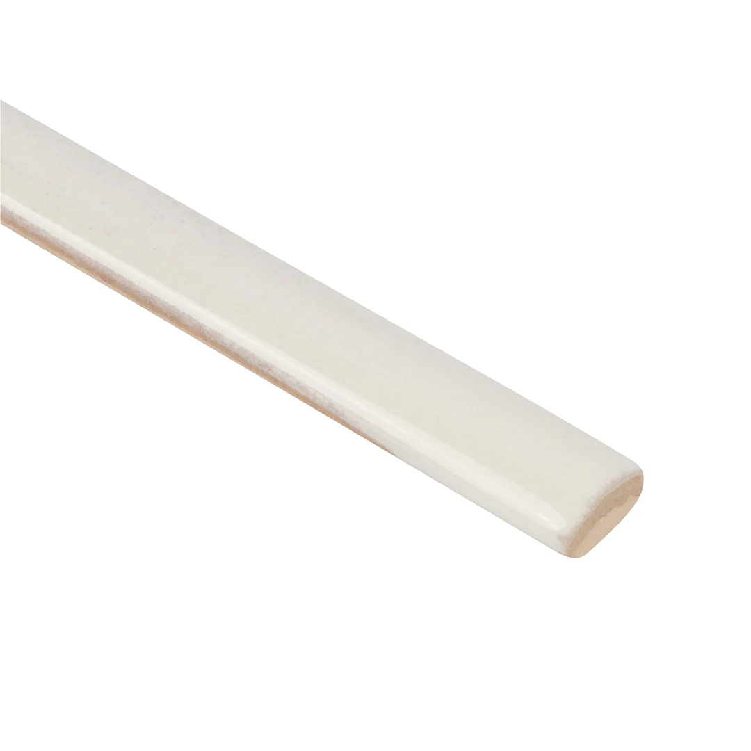 Cafe Bullnose Trim 1/2X12 Latte Crackle/Gloss - Image 2