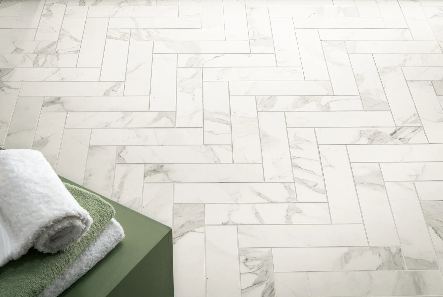 Calacata Porcelain 3X12 White Brushed - Image 2