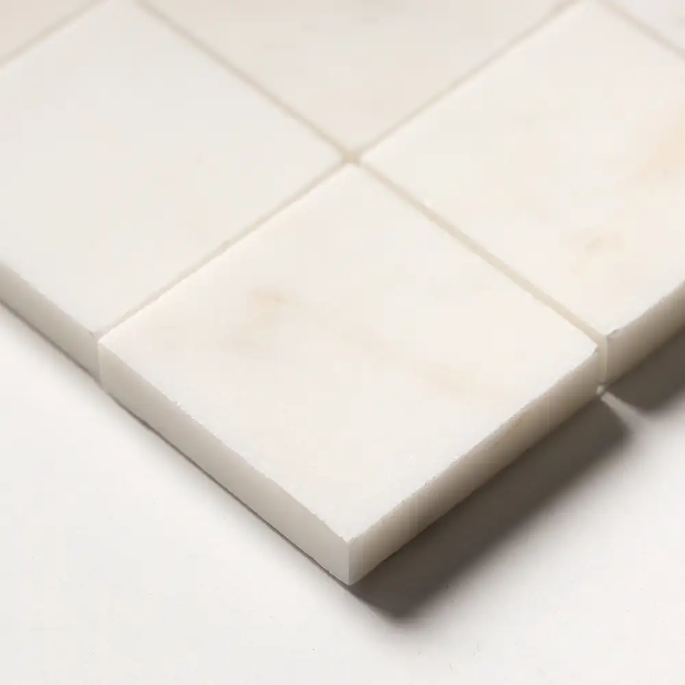 Calacatta Amber Marble 2X2 Square Mosaic 12X12 Calacatta Amber Honed - Image 3