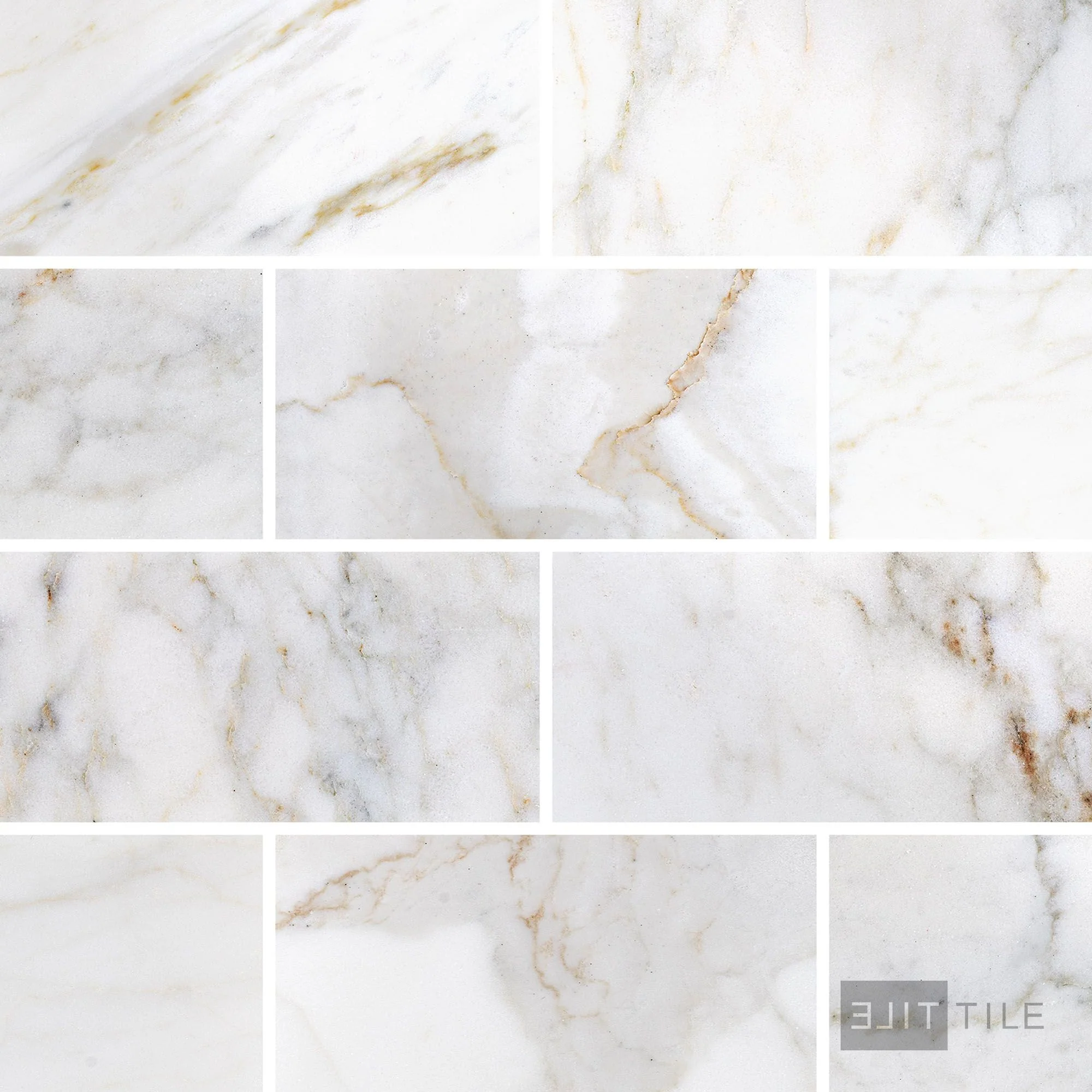 Calacatta Gold Marble 3X6 Polished