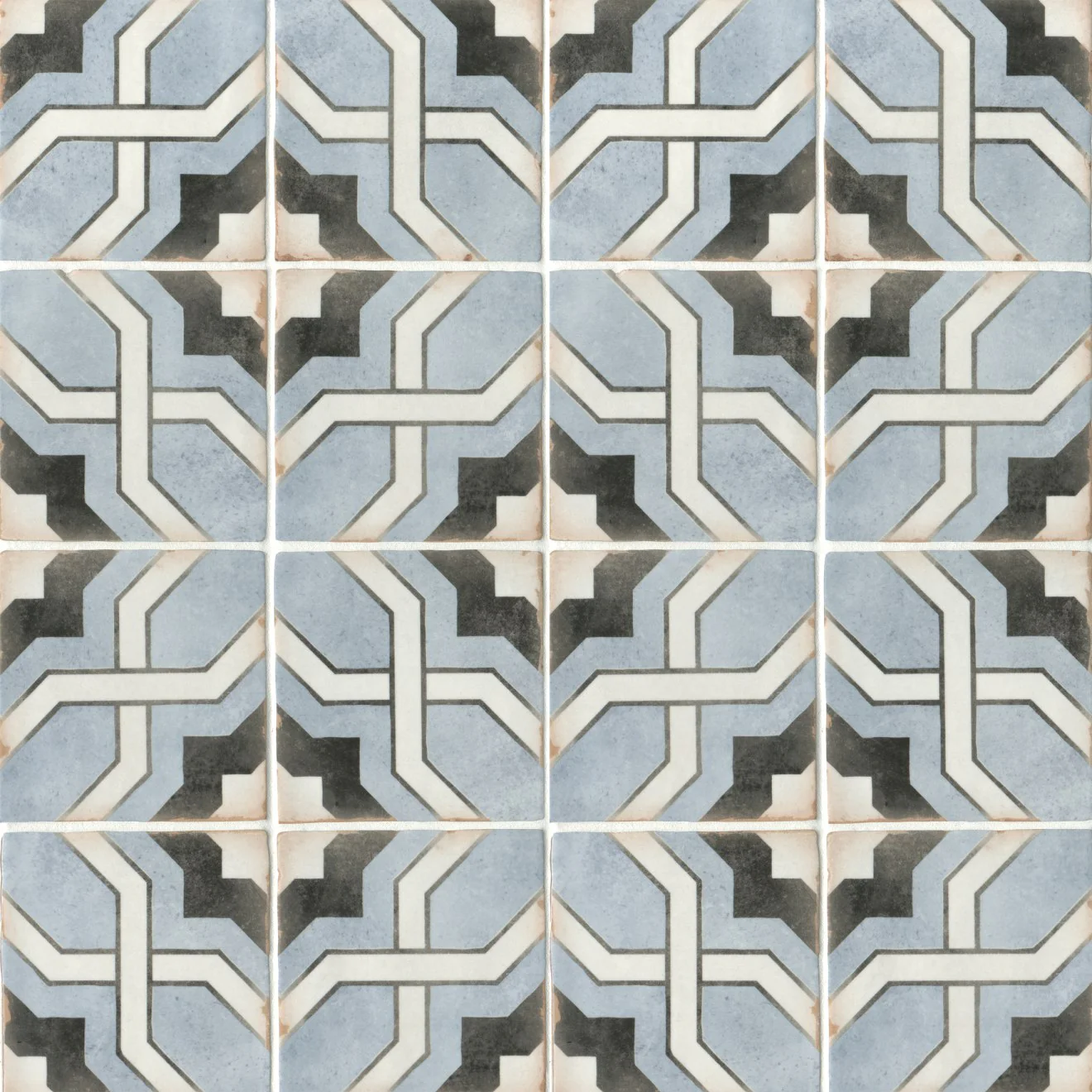 Casablanca Glazed Ceramic Field Tile 5X5 Attia Matte