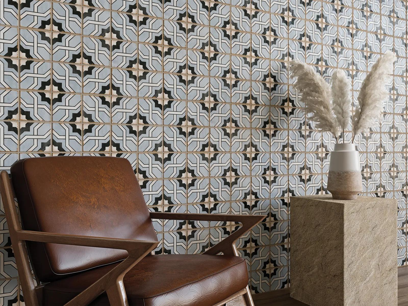 Casablanca Glazed Ceramic Field Tile 5X5 Attia Matte - Image 2