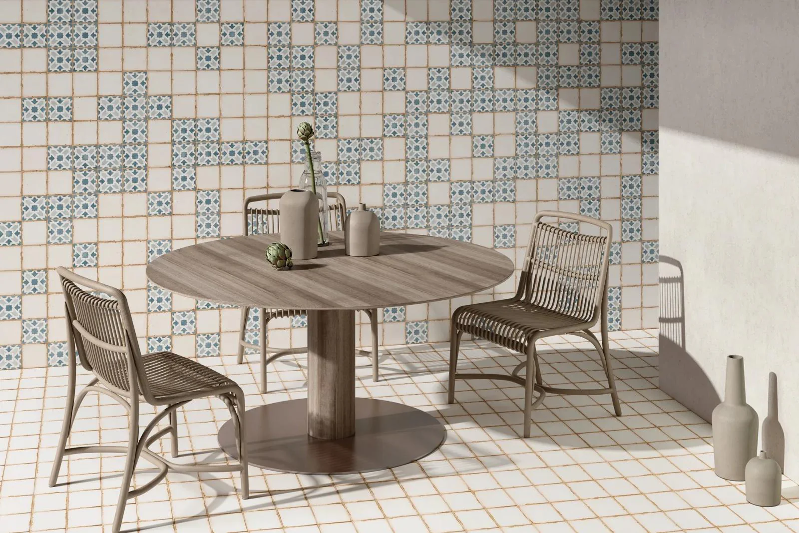 Casablanca Glazed Ceramic Field Tile 5X5 White Matte - Image 2