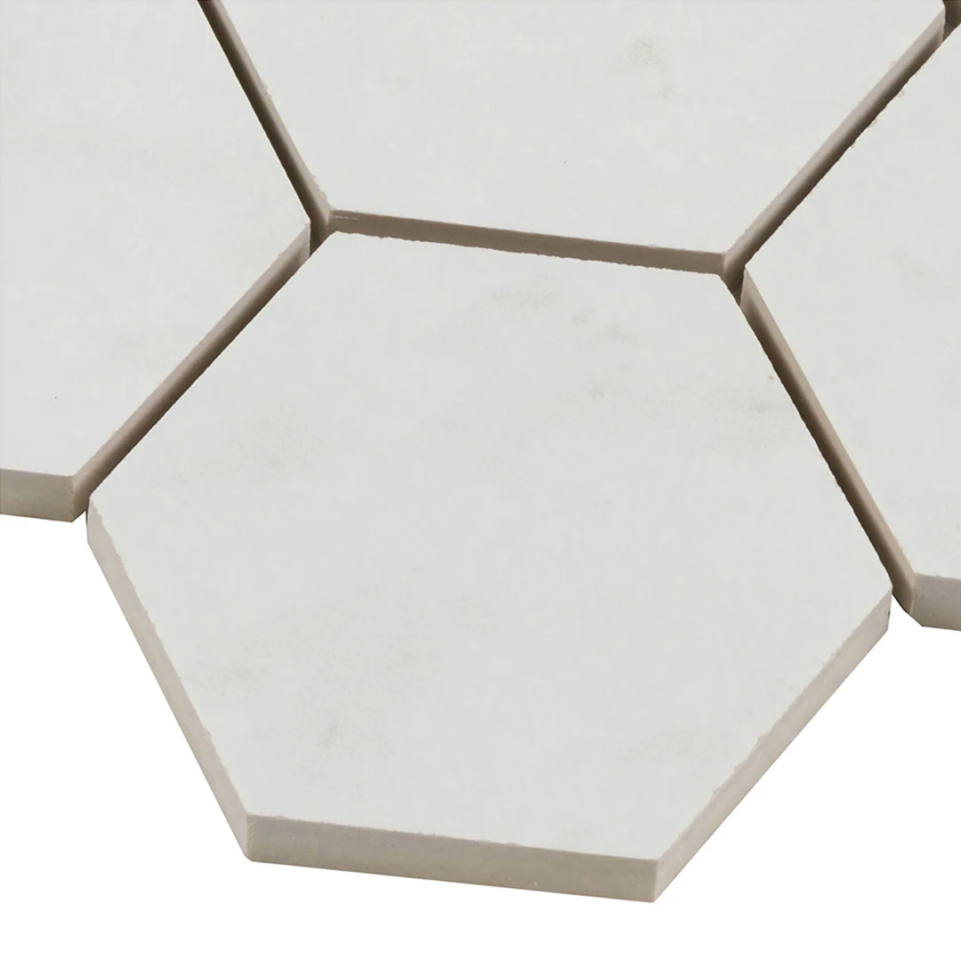 Cava Bianco Hexagon Mosaic 10.9449X13.1693 Carrara Brushed - Image 3