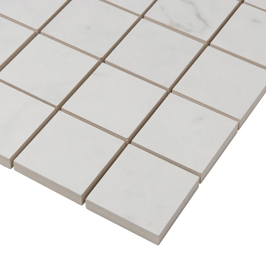 Cava Bianco Square Mosaic 2X2 Carrara Brushed - Image 4
