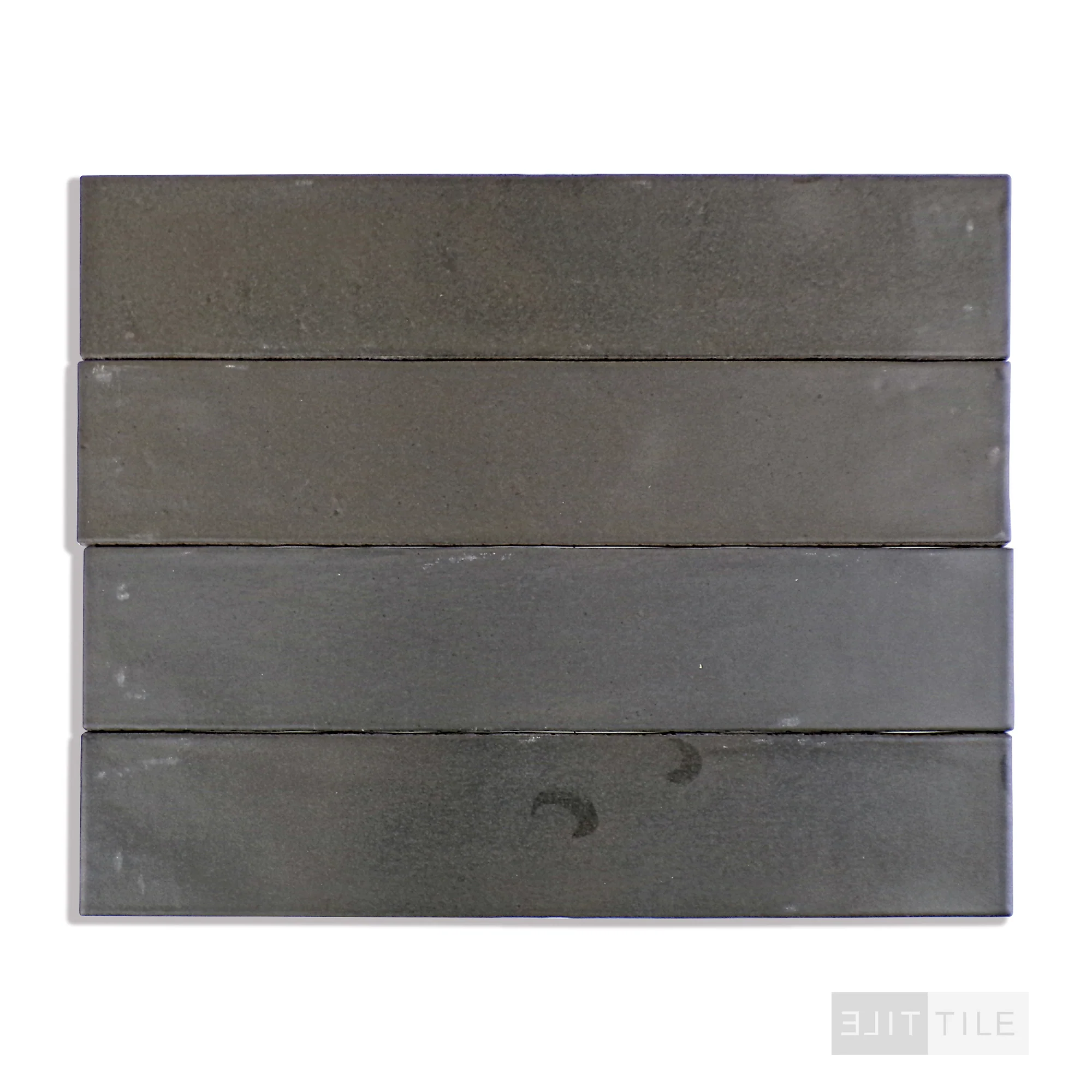 Celine Glazed Porcelain Field Tile 2.5X12 Black Matte - Image 3