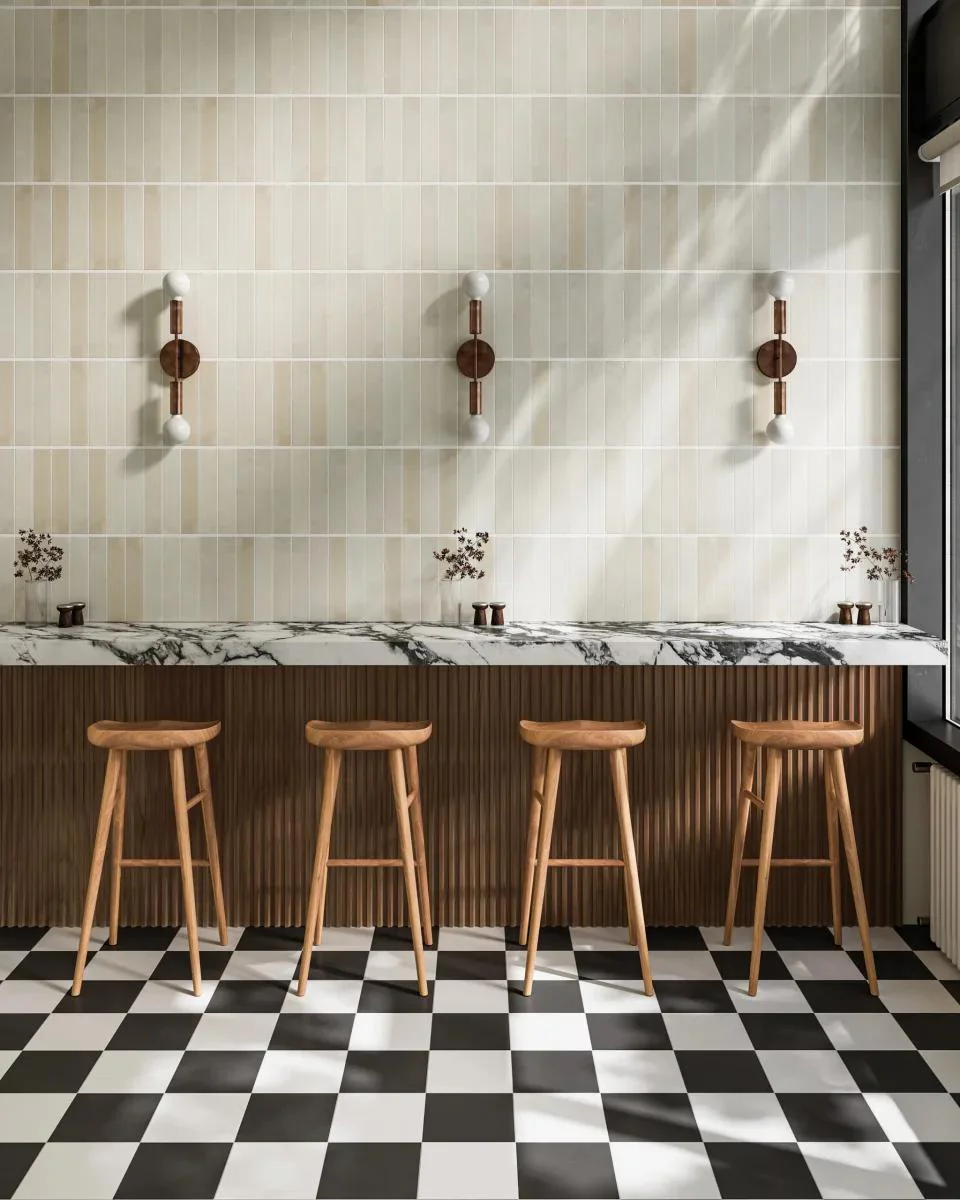 Celine Glazed Porcelain Field Tile 2.5X12 White Gloss - Image 2