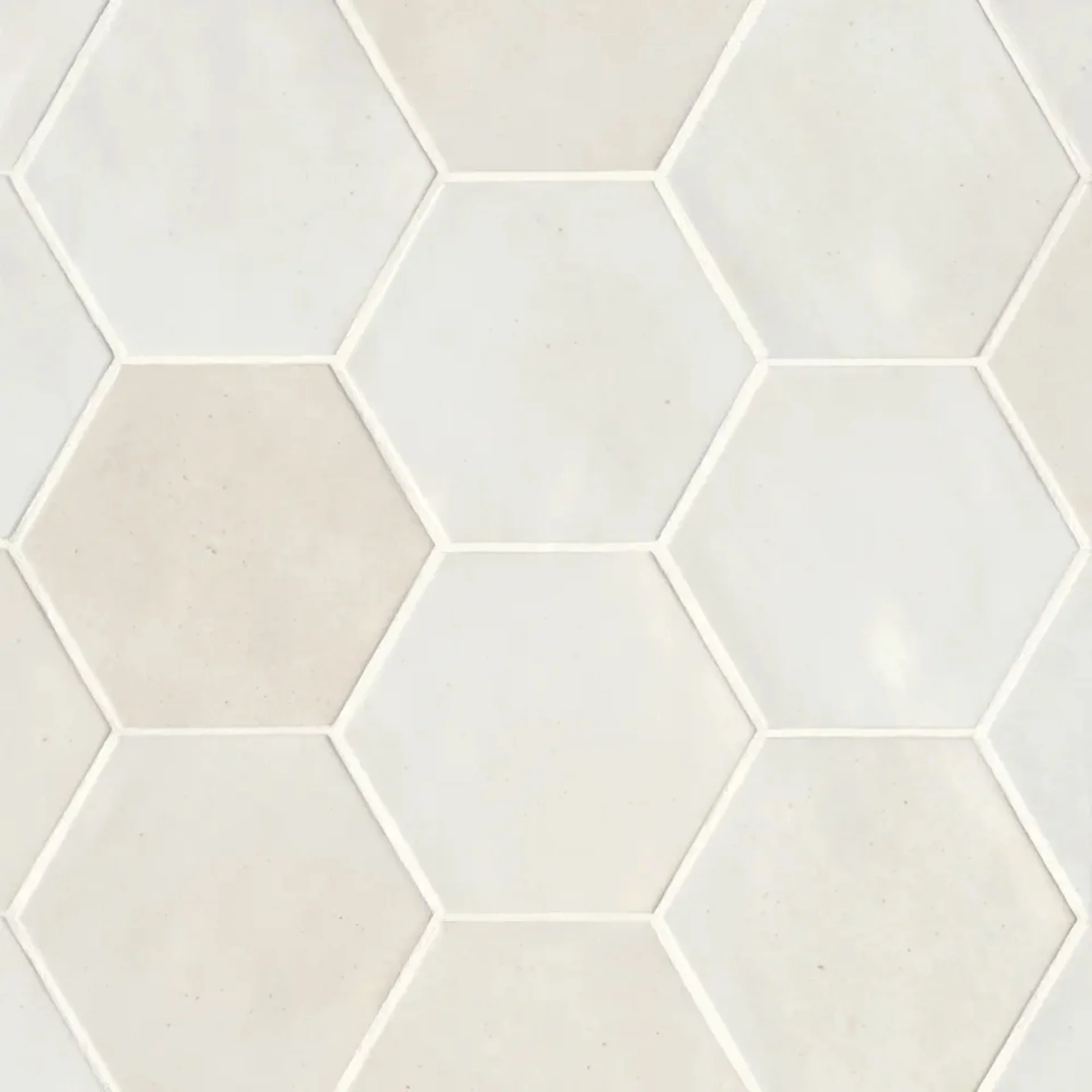 Celine Glazed Porcelain Hex Tile 4.5X4 White Gloss