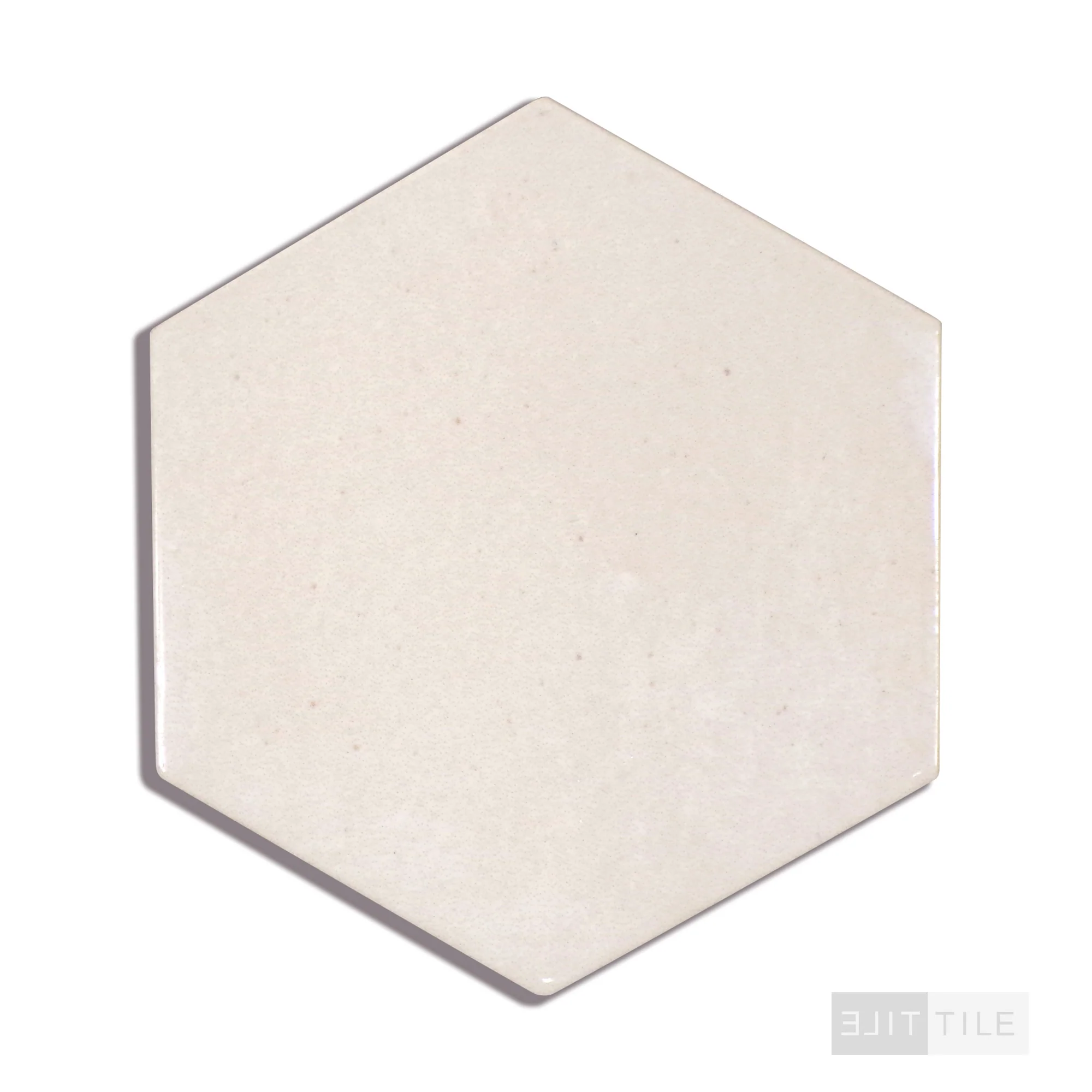 Celine Glazed Porcelain Hex Tile 4.5X4 White Gloss - Image 2