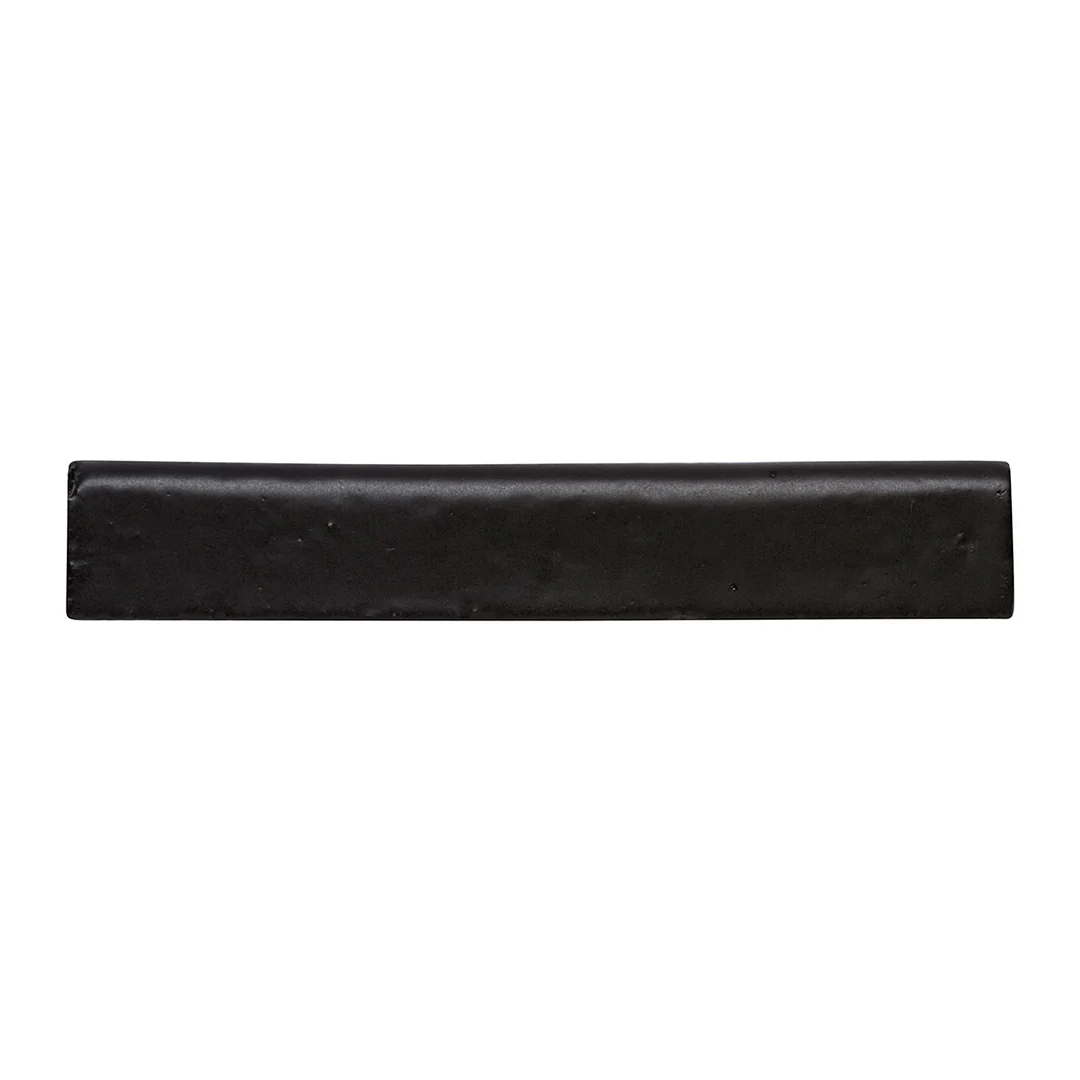 City Bricks Bullnose Trim 1-1/2X9 Black Asphalt Matte