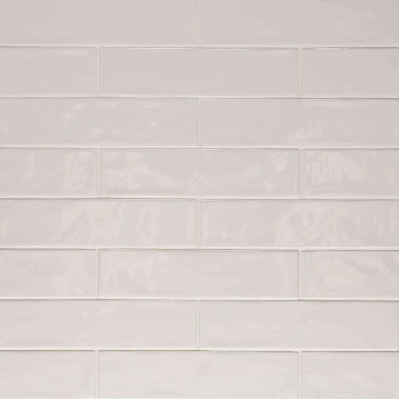 Clara Glazed Porcelain Field Tile 2-3/4X11 Grey Glossy