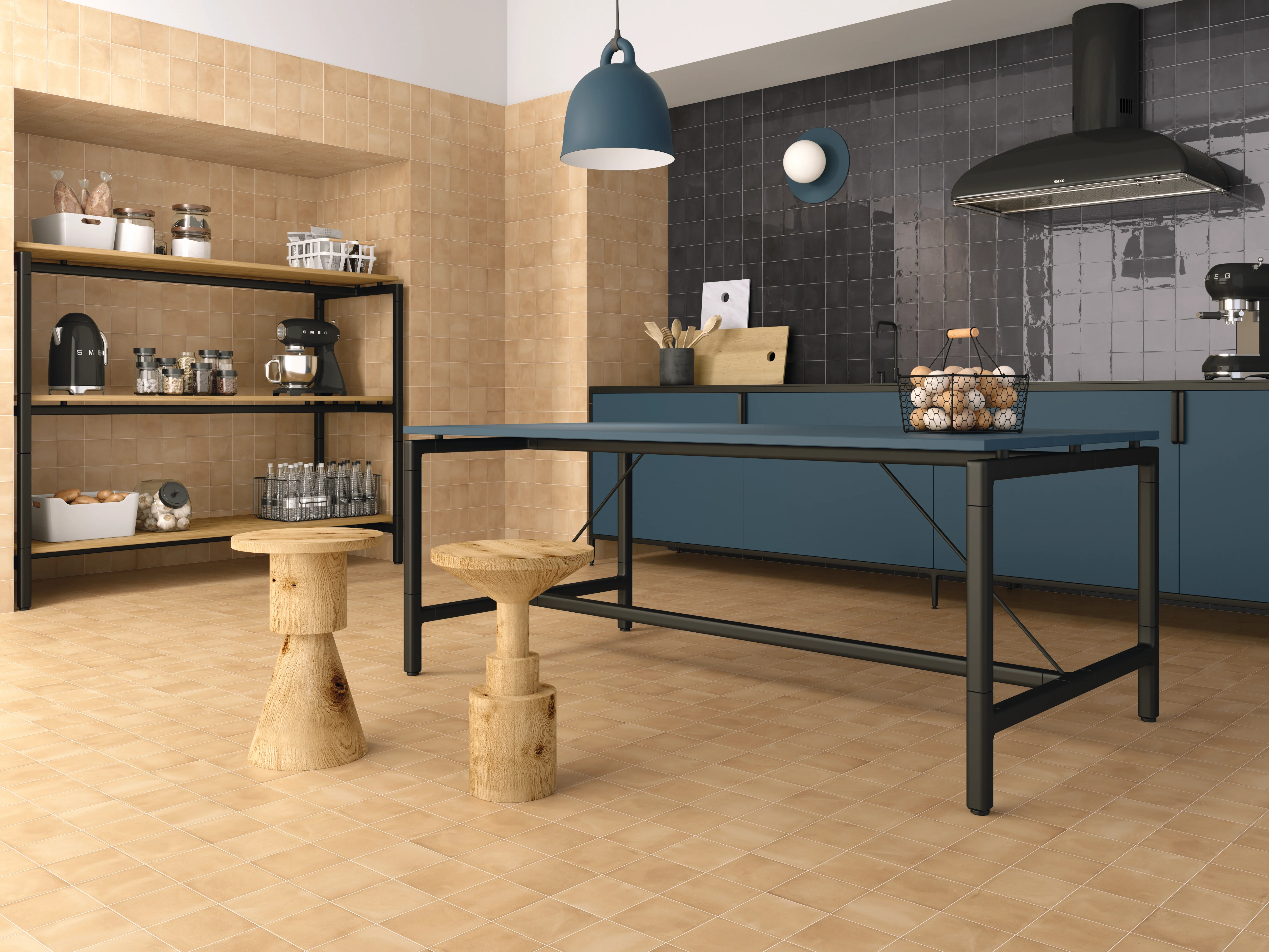 Clay Porcelain 7X8 Hex Sand Matte - Image 2