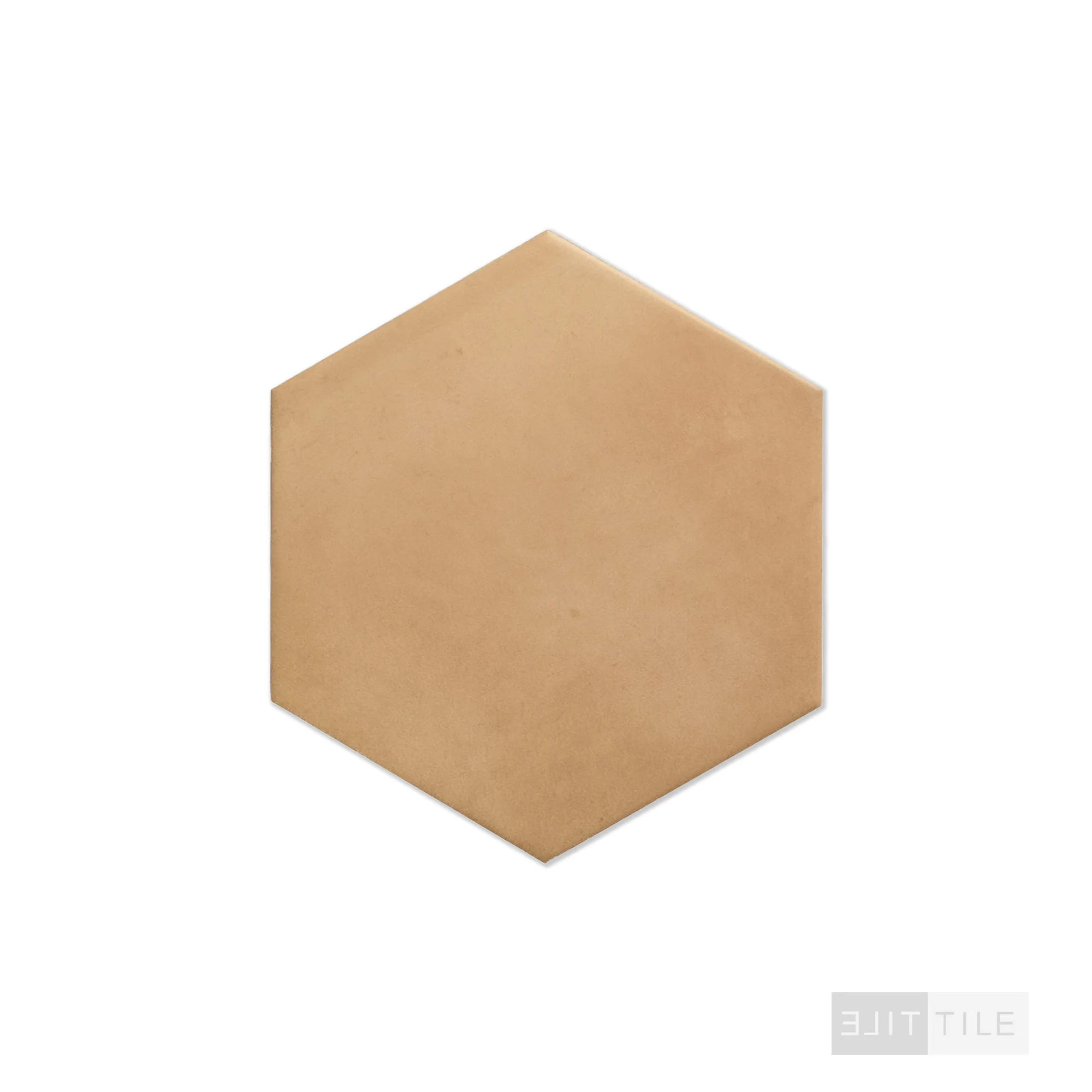 Clay Porcelain 7X8 Hex Sand Matte - Image 3