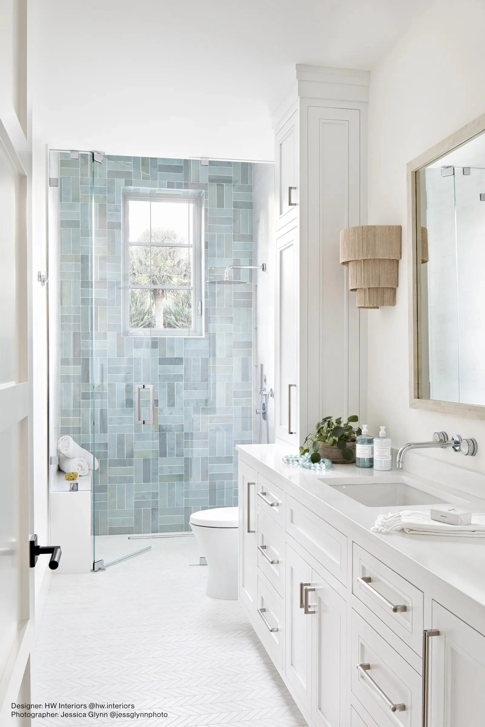 Cloe Glazed Ceramic Field Tile 2-1/2X8 Baby Blue Gloss - Image 2