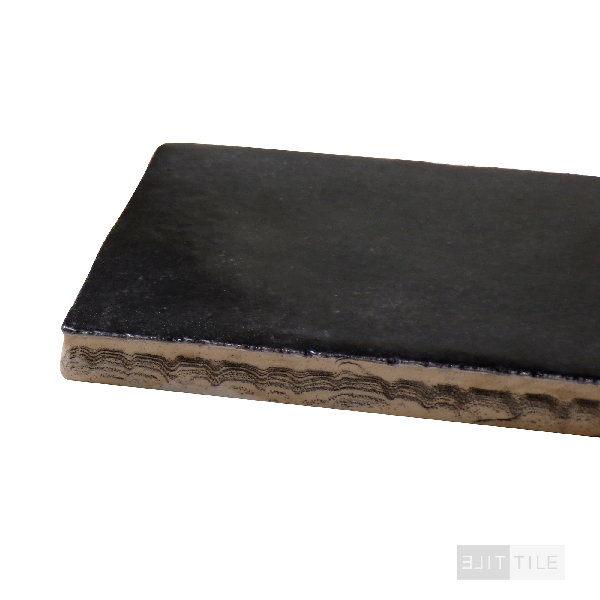 Cloe Ceramic Tile 2-1/2X8 Black Glossy - Image 4